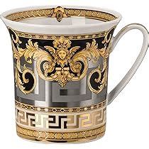 Rosenthal Versace Porzellan Kaffeebecher / Henkelbecher Serie 